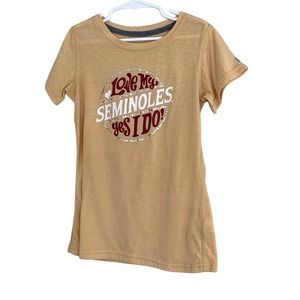 GIRLS CHAMPION FLORIDA STATE LOVE MY SEMINOLES SHIRT SIZE MEDIUM